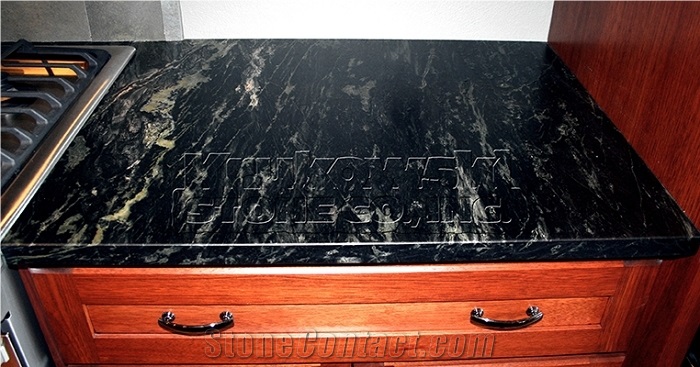 Aqua Grantique Gneiss Brushed Countertops