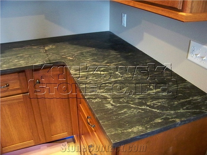 Aqua Grantique Gneiss Brushed Countertops