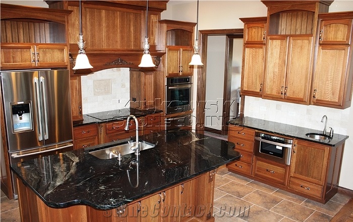 Aqua Grantique Polished Countertops