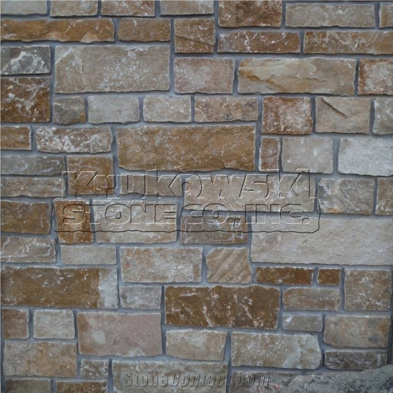 Highland Brown Bed-Face Ashlar, Thin Veneers