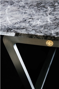 Nordst Rectangular Grey Marble Sofa Table