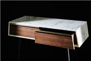 Nordst White Marble Console Table