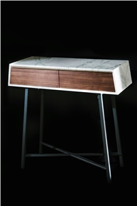 Nordst White Marble Console Table