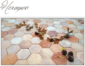 Hexagon Terracotta Floor Tiles