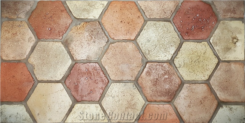 Hexagon Terracotta Floor Tiles
