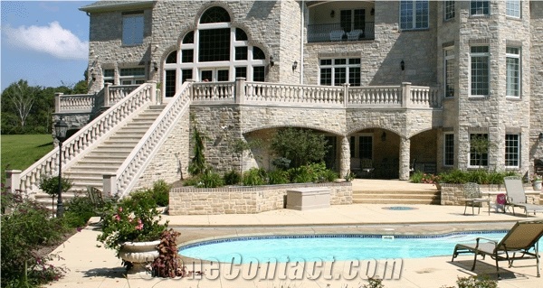 Indiana Buff Custom Limestone Buildings, Walling, Door and Window Surrounds