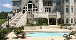 Indiana Buff Custom Limestone Buildings, Walling, Door and Window Surrounds