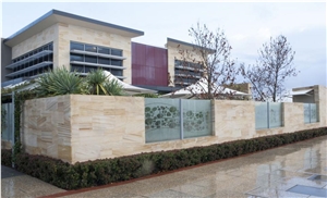Golden Sunset Sandstone Cladding Sandblasted Surface or Diamond Cut Surface