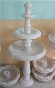 Classic White 3 Tier Marble Fountain Classic White 3 Tier Marble Fountain