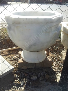 Marble Basin, Sink, Afyon White Marble Basin & Sink, Bathroom Basin