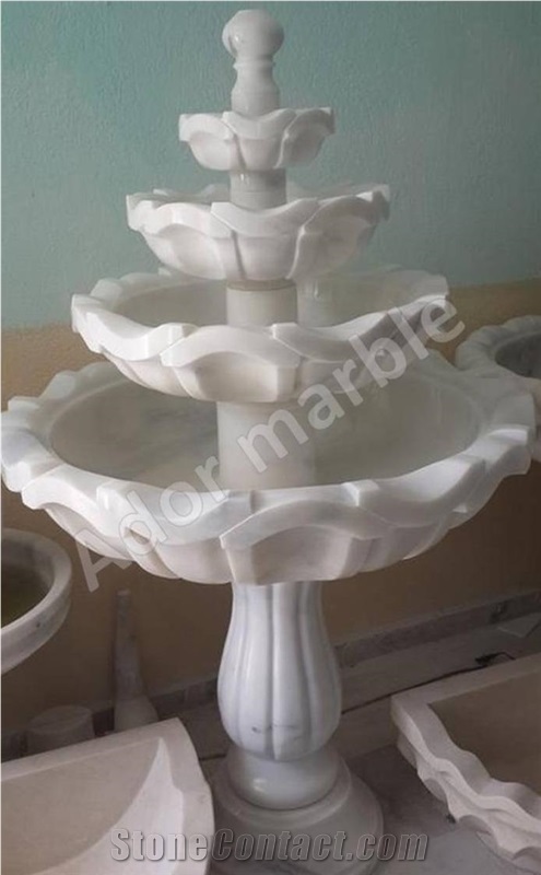 Marble Fountain, Afyon Fountain, Outdoor Fountain, Garden Fountain