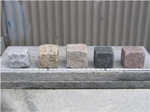 Granite Cubes, Cobble Stones Granite Cubes, Cobble Stones