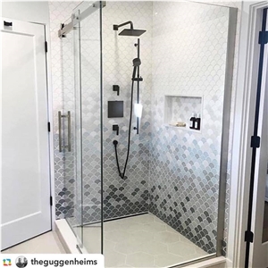 Handmade Clay Tiles Shower Wall