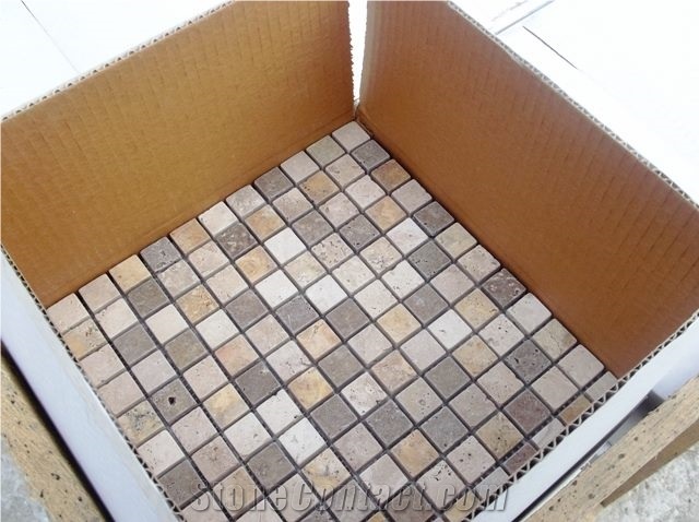 Mix Marble Travertine Mosaic
