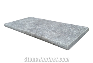 Silver Travertine Pool Coping