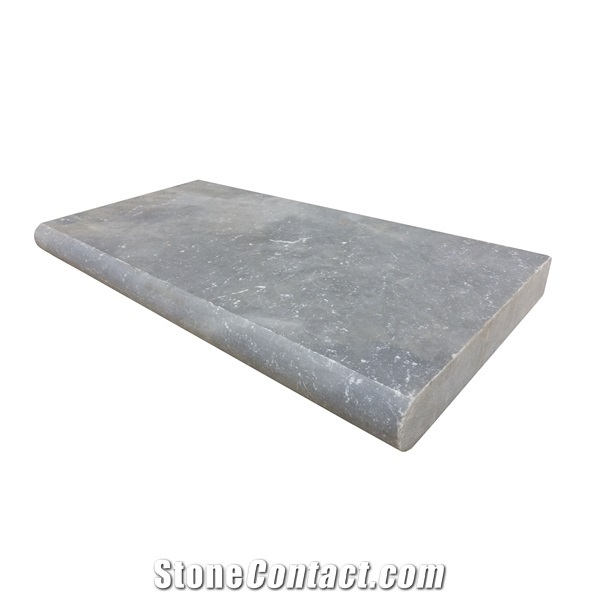 Silver Travertine Pool Coping