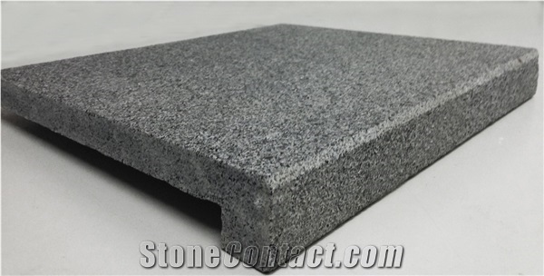 Silver Travertine Pool Coping