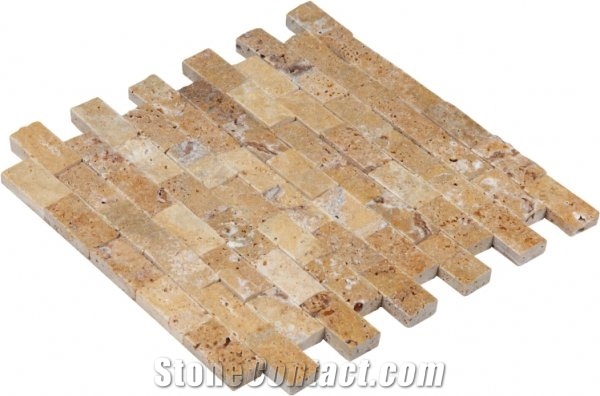 Travertine Split Face Mosaics