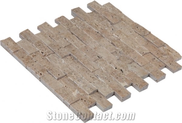 Travertine Split Face Mosaics
