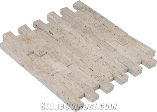 Travertine Split Face Mosaics