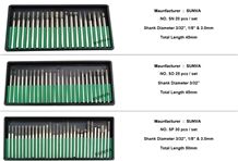 Sunva-So Diamond Mounted Points 25pcs/Set /Diamond Burrs /Diamond Tools