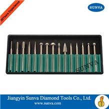 Sunva-Sz-6 Diamond Mounted Points 15pcs/Set