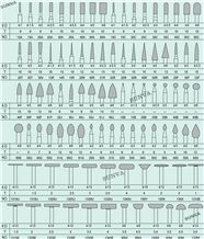 Sunva-Sz-7 Diamond Mounted Points 50pcs/Set