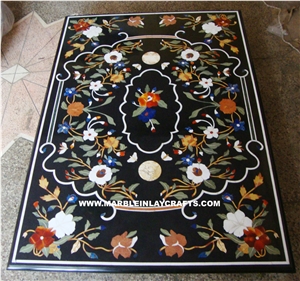 Marble Inlay Semi Precious Table Top