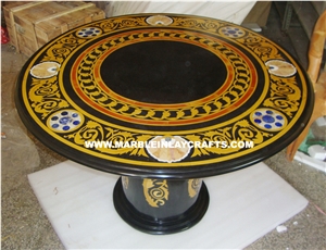 Marble Inlay Semi Precious Table Tops