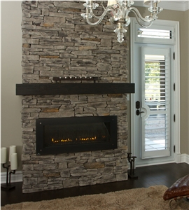 Fireplaces Grey Southern Ledgestone