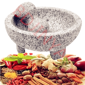 Customed Durable Granite Mortar and Pestle