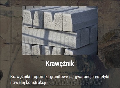 Borowskie Strzegom Granite Kerbs Road Side Stone