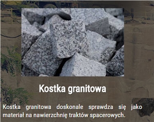 Strzegom Granite Split Face Cube Stone Strzegom Granite Split Face Cube Stone