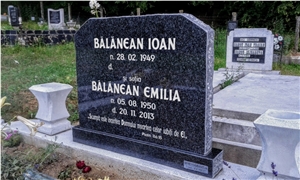 Impala Black Granite Gravestone