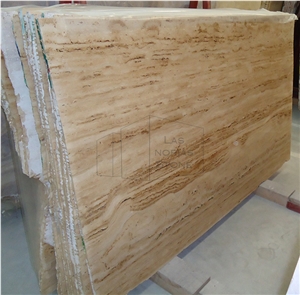 Travertino Madera Oro Slabs, Tiles