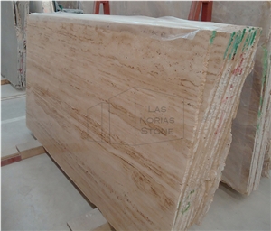 Travertino Madera Oro Slabs, Tiles