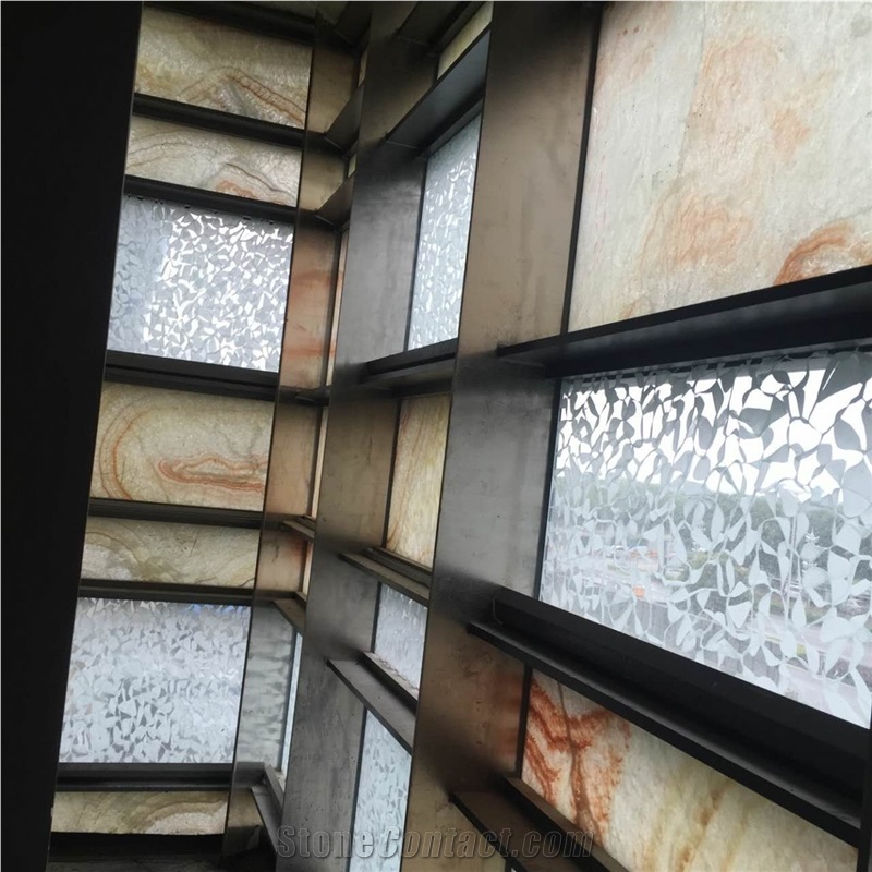 External Translucent Onyx Glass Laminate