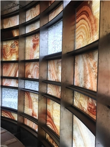External Translucent Onyx Glass Laminate