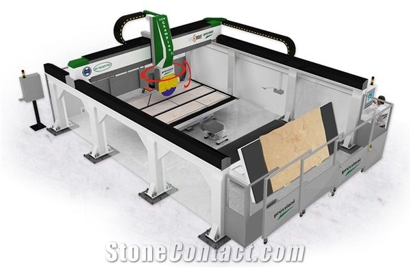 New Champion 5/2t Automatic bridge saw with 5 interpolated axes, CNC Bridge Cutting Machine
