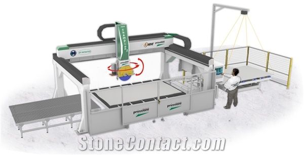 New Champion 5/Cl - Automatic bridge saw with 5 interpolated axes