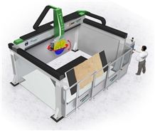 New Champion Plus 700 - 5 Axes Milling, CNC Bridge Saw Machine with partial tilting table