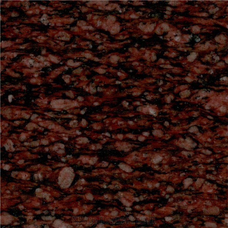 Cats Eye Granite Slabs, India Red Granite