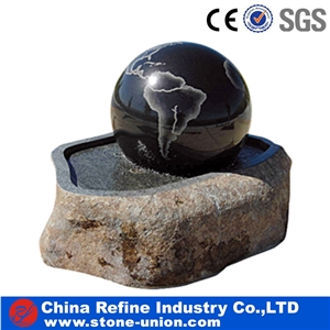 Black Granite Ball Polished , Cheap Fountain