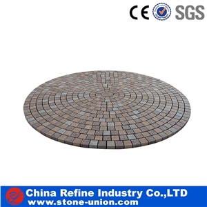 Chinese Mixed Color Granite Exterior Paving Pattern Cube Stone for Floor Covering
