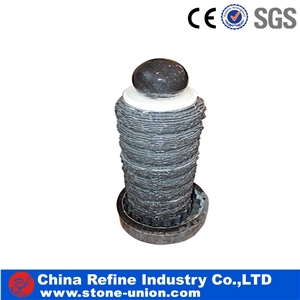 Customized Sphere Fountain, Black Ball Fountain, Black Granite Ball Water Feature,Black Ball Fountains Floating Ball Fountains