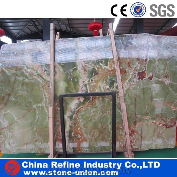 Dark Green Onyx Slabs