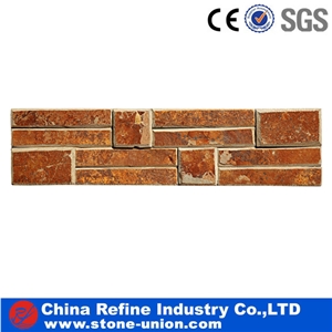 Excellent Quality Brick Red Culture Stone Bevelled