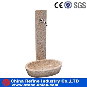 G682 Beige Yellow Rusty Granite Bush Hammered