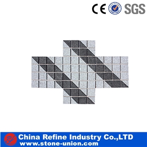 Mixed Color Granite Cube Stone & Cobble Stone Mesh Design,Garden Stepping Pavements Landscaping Stone Customized Pattern Mixed Color Granite Cube Stone & Cobble Stone Mesh Design,Garden Stepping Pavements Landscaping Stone Customized Pattern
