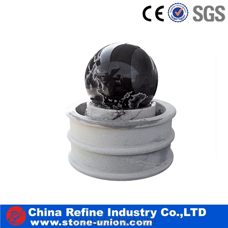 Multicolor Granite Ball Fountains, Floating Ball Fountains, Rolling Sphere Fountains